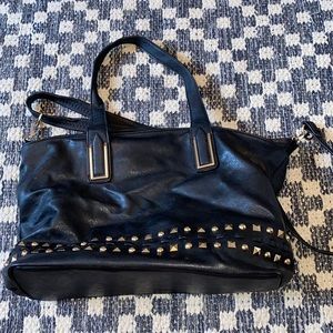 black studded purse